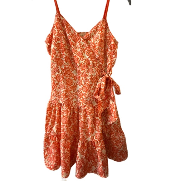 Band of the Free Vibrant Orange Floral Mini Dress - Picture 2 of 8